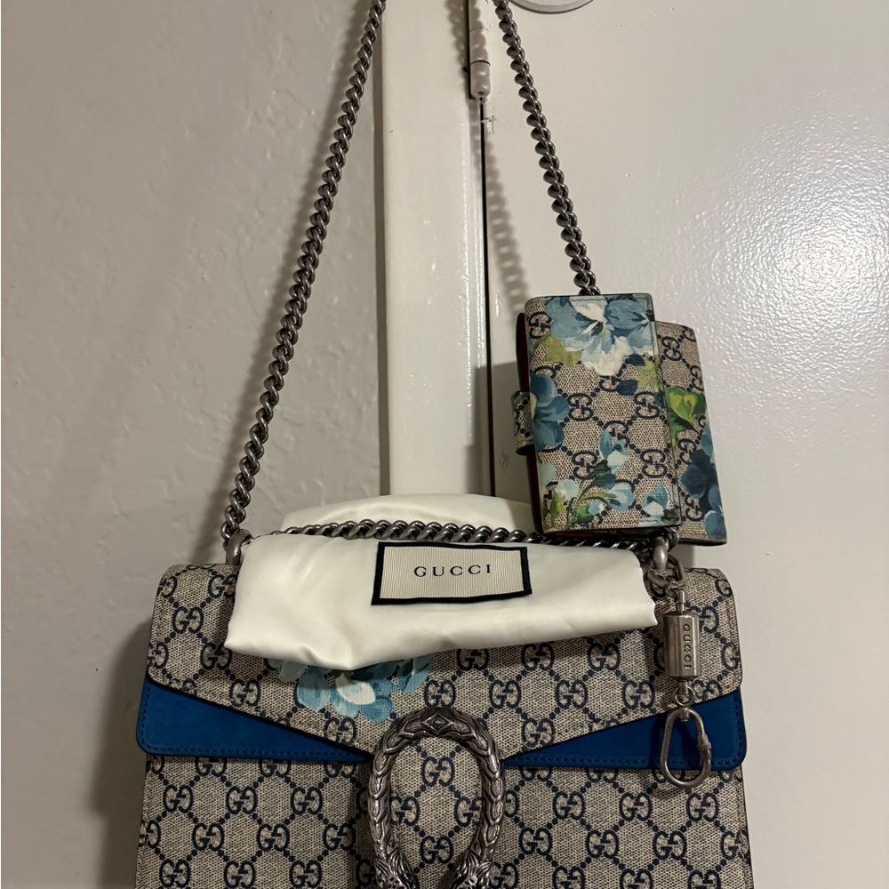 NWOT Gucci in Bloom Blue Bag w/ Matching Wallet *Can Separate* FULL INCLUSION